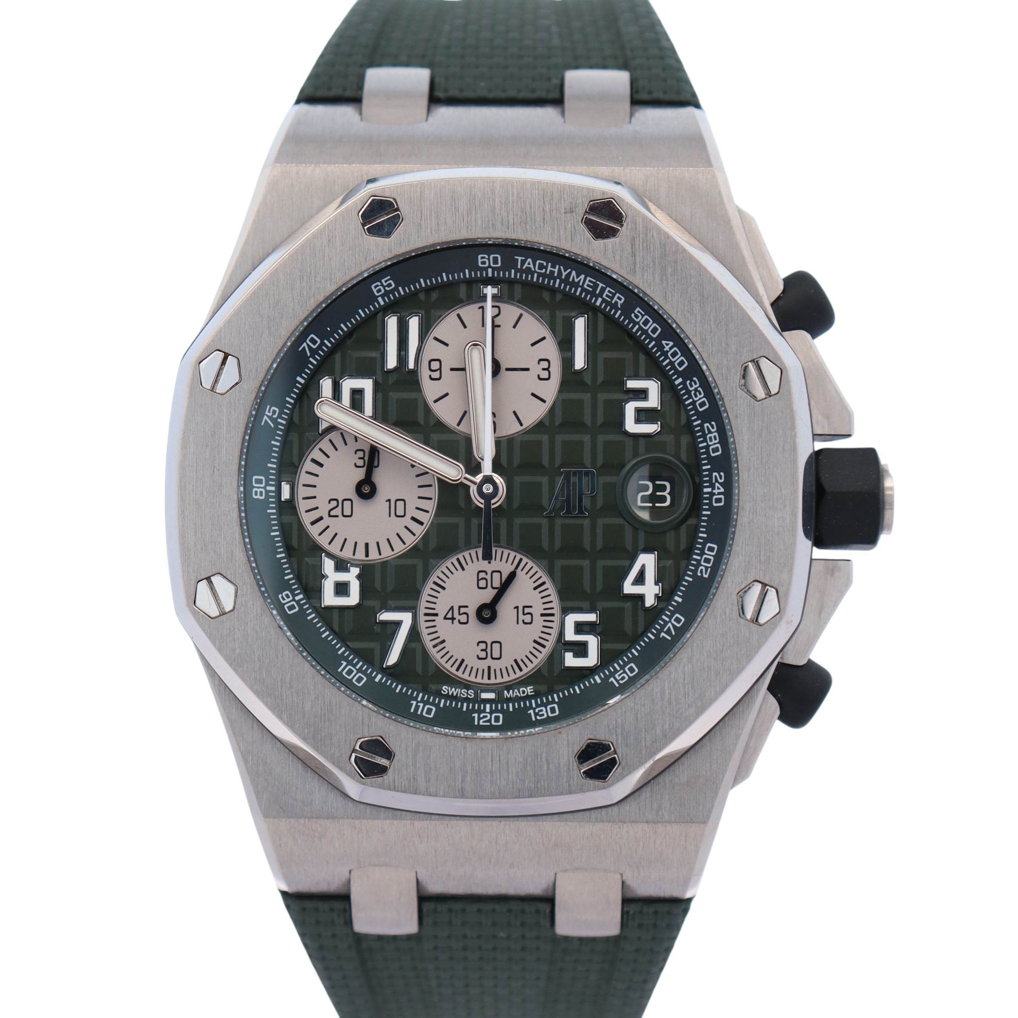 Audemars Piguet Royal Oak 42mm Green Dial Watch Ref# 26238TI.OO.A056CA.01
