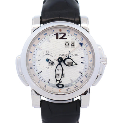 Ulysse Nardin GMT 40mm White Dial Watch Ref# 329-60