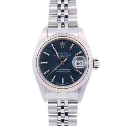 Rolex Datejust 26mm Blue Dial Watch Ref# 69174 - Happy Jewelers Fine Jewelry Lifetime Warranty