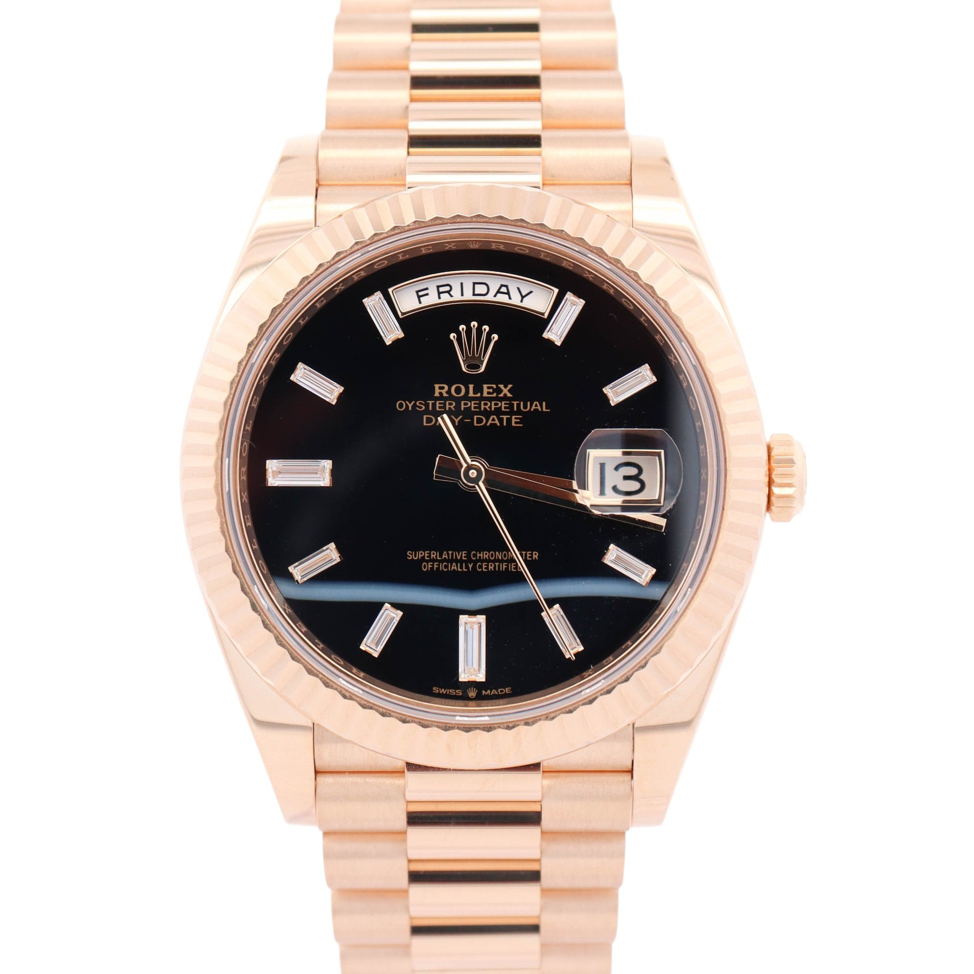 Rolex Day-Date 40mm Onyx Dial Watch Ref# 228238