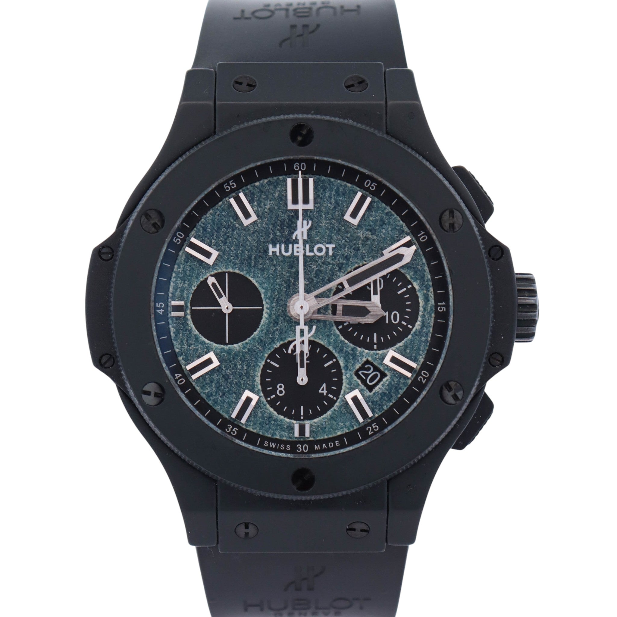 Hublot Big Bang 44mm Blue Jeans Dial Watch Ref# 301.CI.2770.NR.JEANS