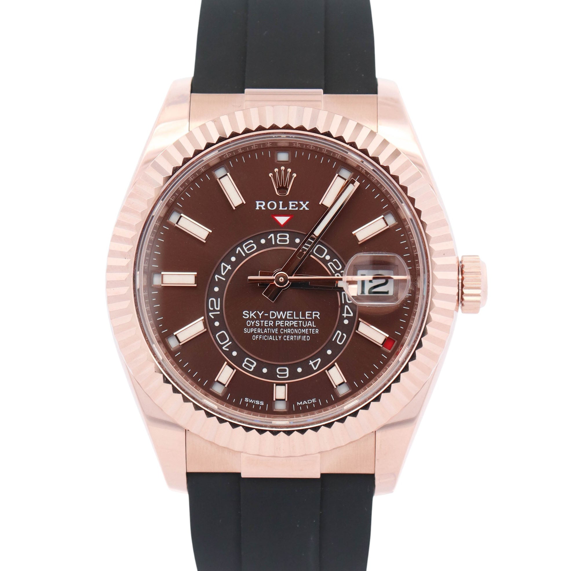 Rolex Sky-Dweller 42mm Chocolate Dial Watch Ref# 326235