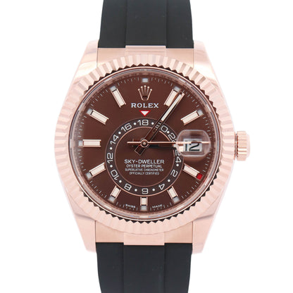 Rolex Sky-Dweller 42mm Chocolate Dial Watch Ref# 326235