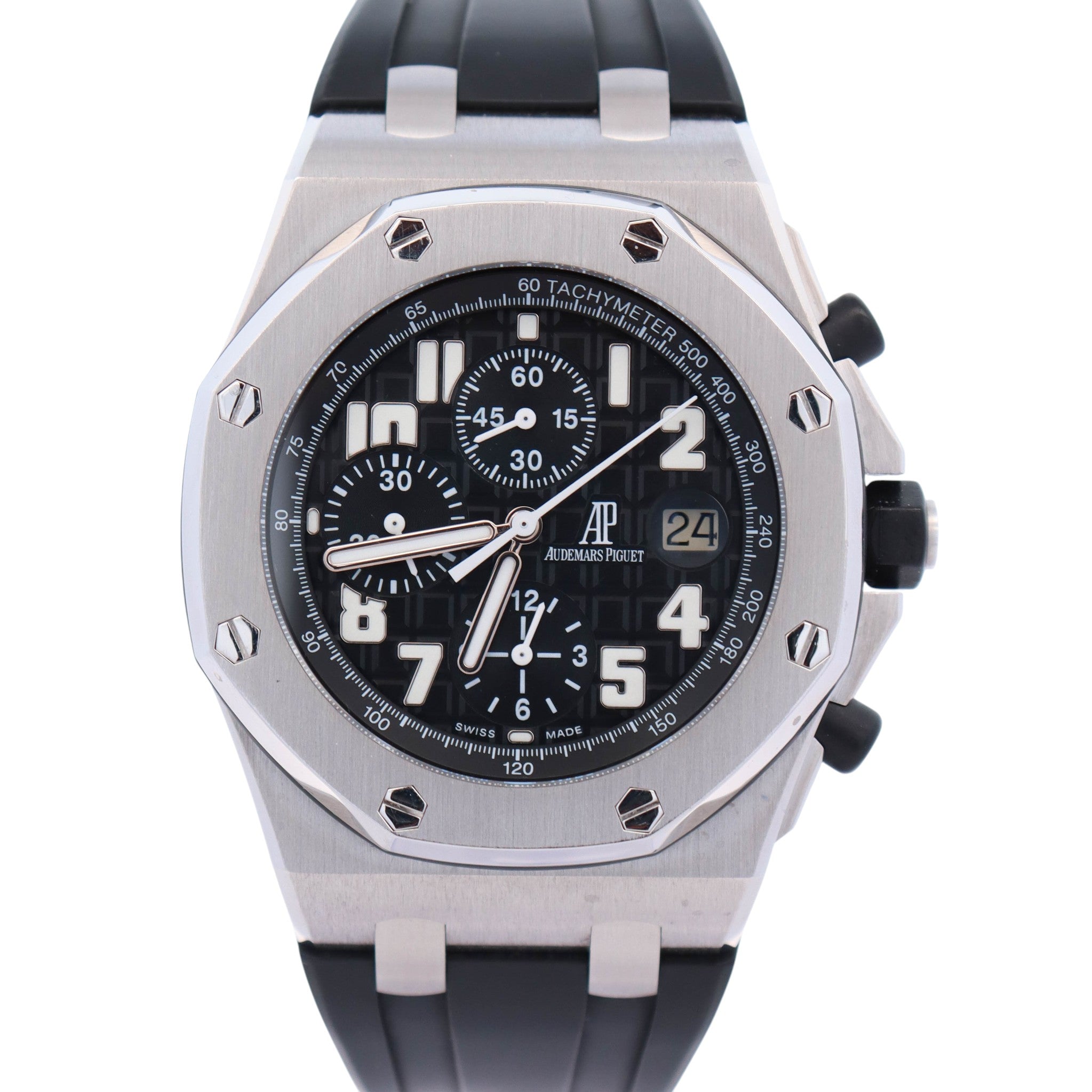 Audemars Piguet Royal Oak 42mm Black Dial Watch Ref# 26170ST.OO.D101CR.03 - Happy Jewelers Fine Jewelry Lifetime Warranty