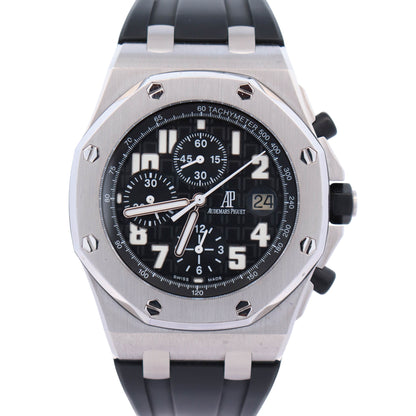 Audemars Piguet Royal Oak 42mm Black Dial Watch Ref# 26170ST.OO.D101CR.03 - Happy Jewelers Fine Jewelry Lifetime Warranty