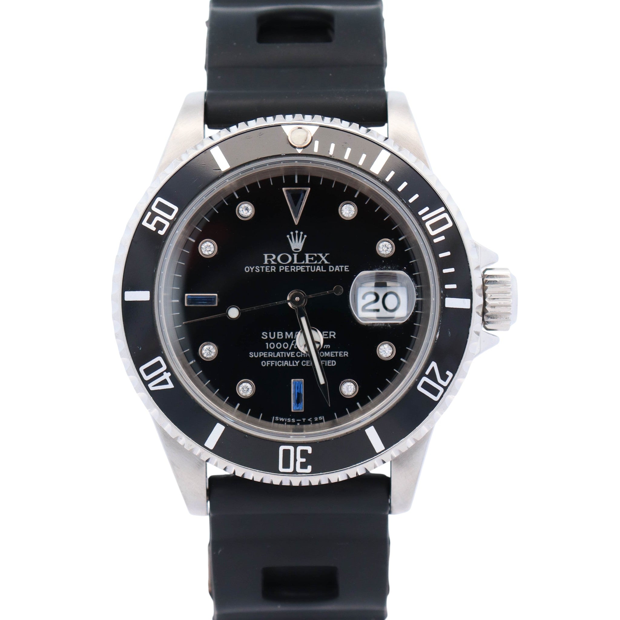 Rolex Submariner 40mm Black Dial Watch Ref# 16610