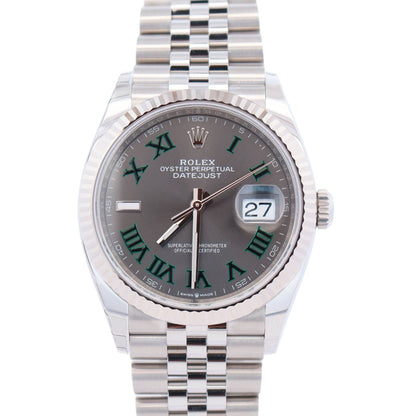 Rolex Datejust 36mm Wimbledon Dial Watch Ref# 126234 - Happy Jewelers Fine Jewelry Lifetime Warranty