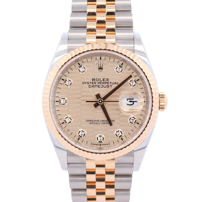 Rolex Datejust 36mm Champagne Dial Watch Ref# 126233