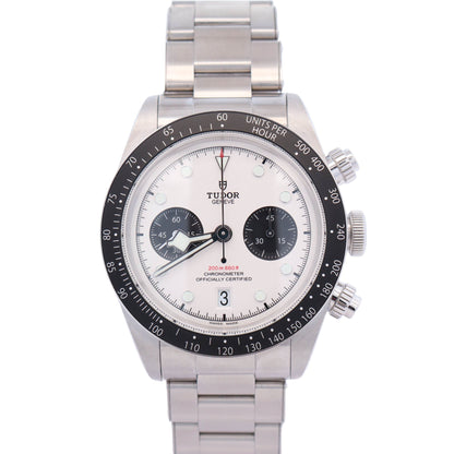 Tudor Black Bay Chrono 41mm White Chronograph Dial Watch Ref# 79360N