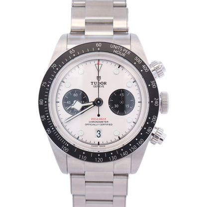 Tudor Black Bay Chrono 41mm White Dial Watch Ref# 79360N - Happy Jewelers Fine Jewelry Lifetime Warranty