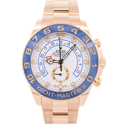 Rolex Yacht-Master II 44mm White Dial Watch Ref# 116688 - Happy Jewelers Fine Jewelry Lifetime Warranty