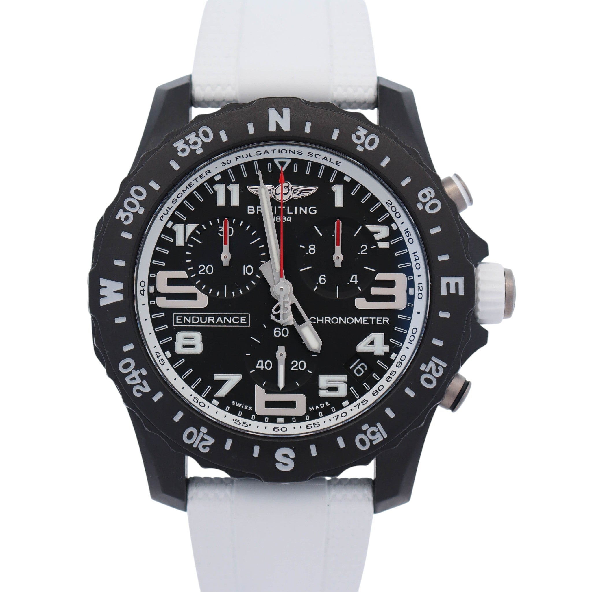 Breitling Endurance Pro 44mm Black Chronograph Dial Watch Ref# X82310A71B1S2