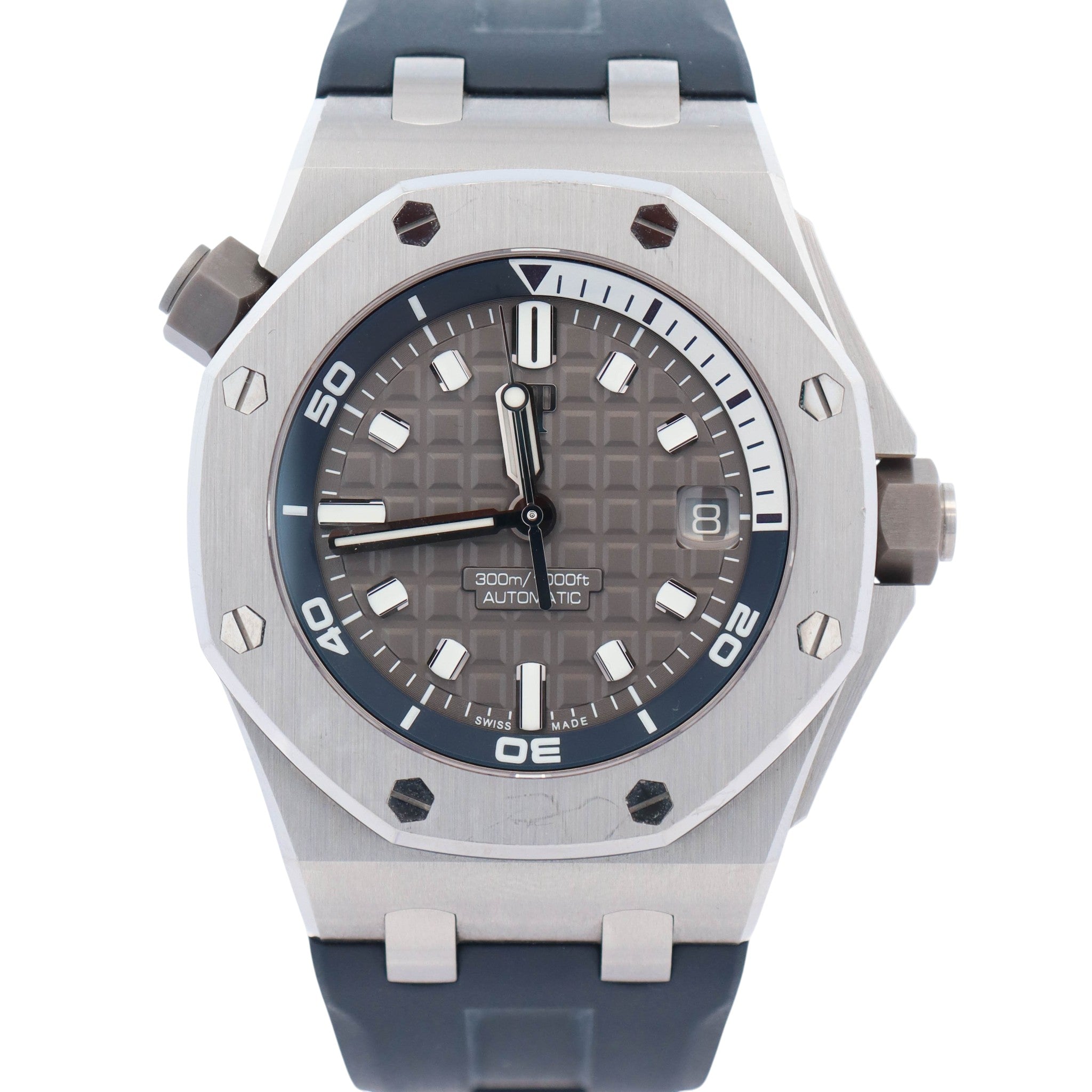 Audemars Piguet Diver 42mm Grey Dot Dial Watch Ref# 15720ST.OO.A009CA.01