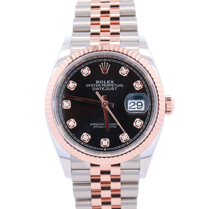 Rolex Datejust 36mm Black Dial Watch Ref# 126231