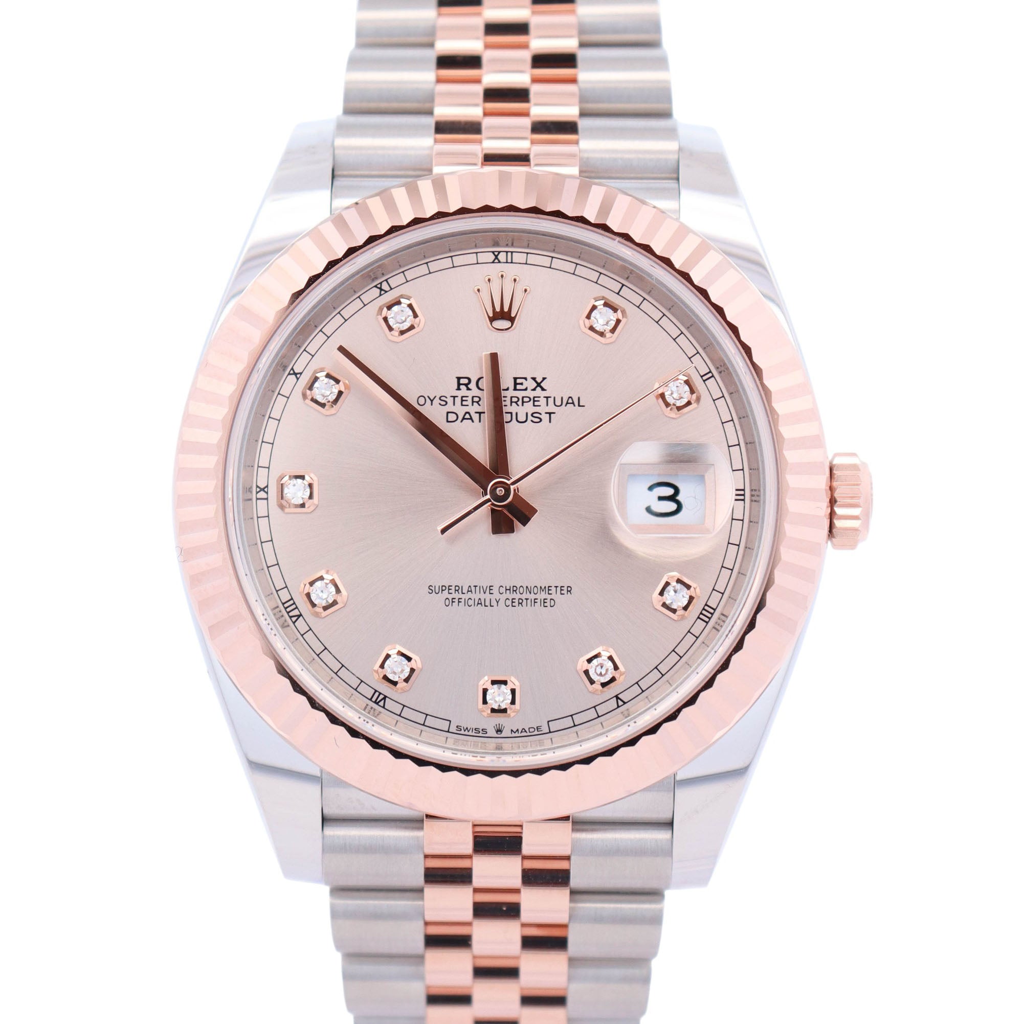 Rolex Datejust 41mm Pink Dial Watch Ref# 126331