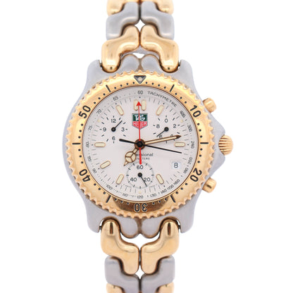 Tag Heuer SEL 39mm White Dial Watch Ref# CG1120-0