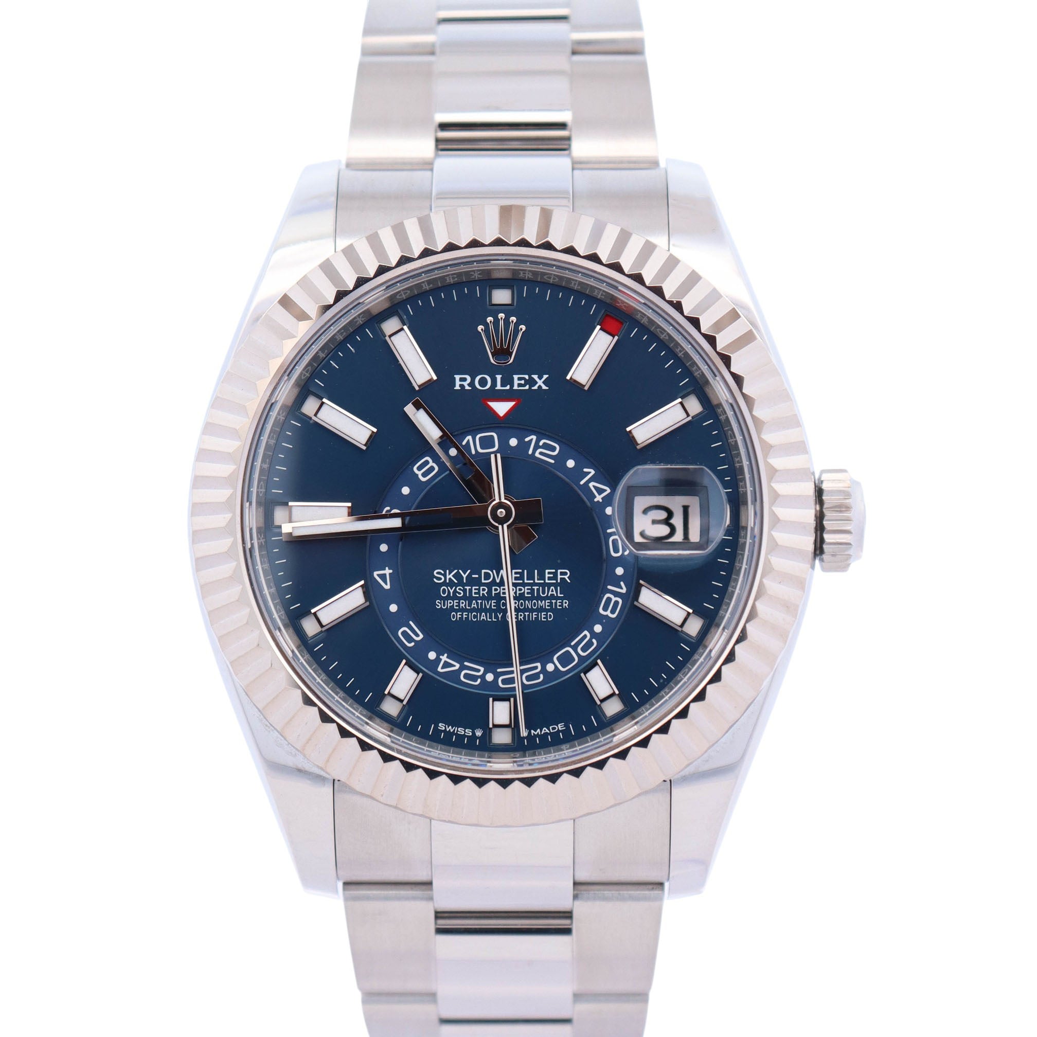 Rolex Sky-Dweller 42mm Blue Dial Watch Ref# 336934
