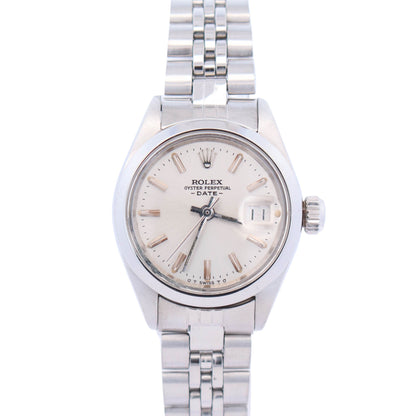 Rolex Oyster Perpetual Datejust 26mm Silver Dial Watch Ref# 69160