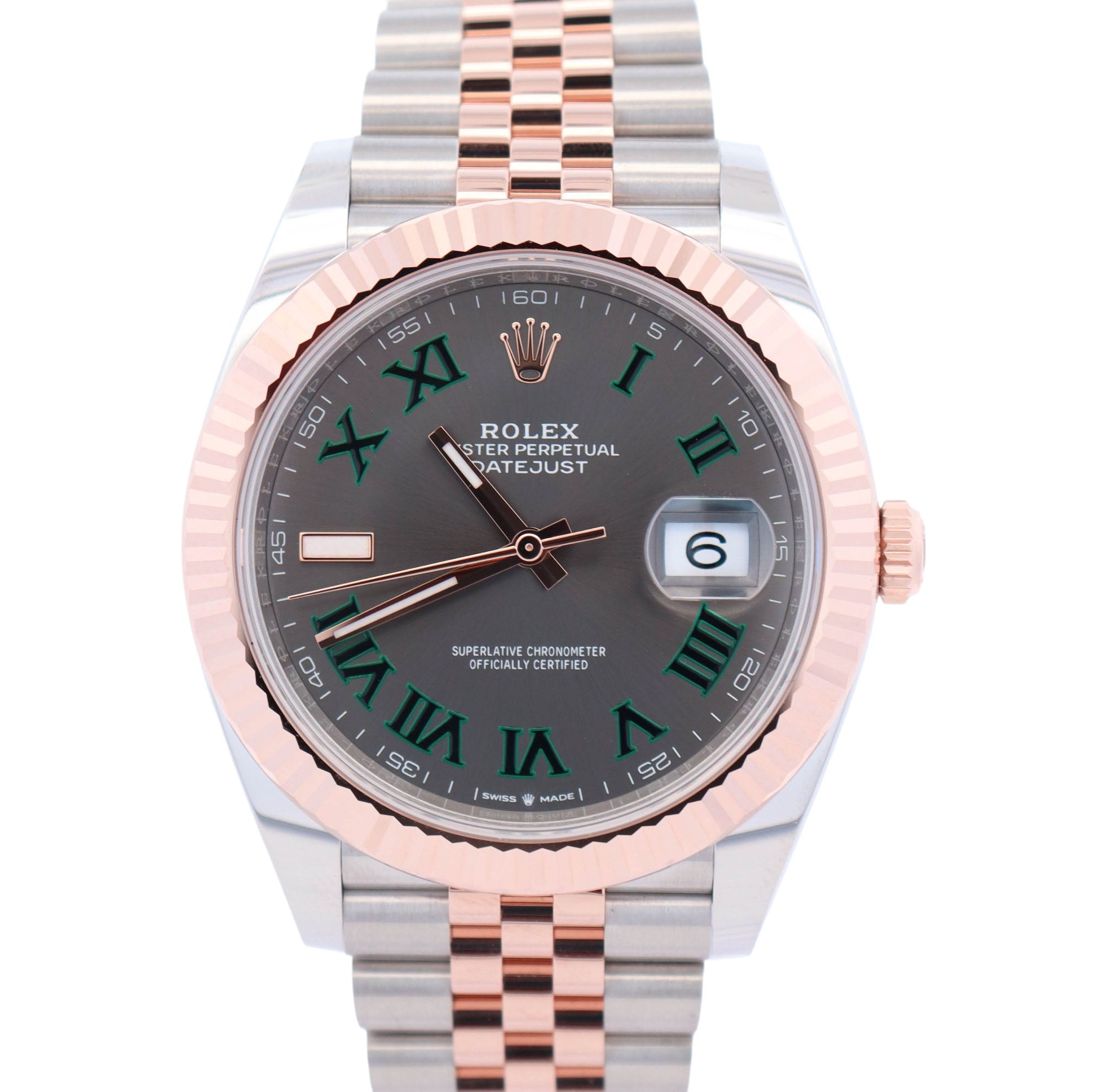 Rolex Datejust 41mm Wimbledon Dial Watch Ref# 126331 - Happy Jewelers Fine Jewelry Lifetime Warranty