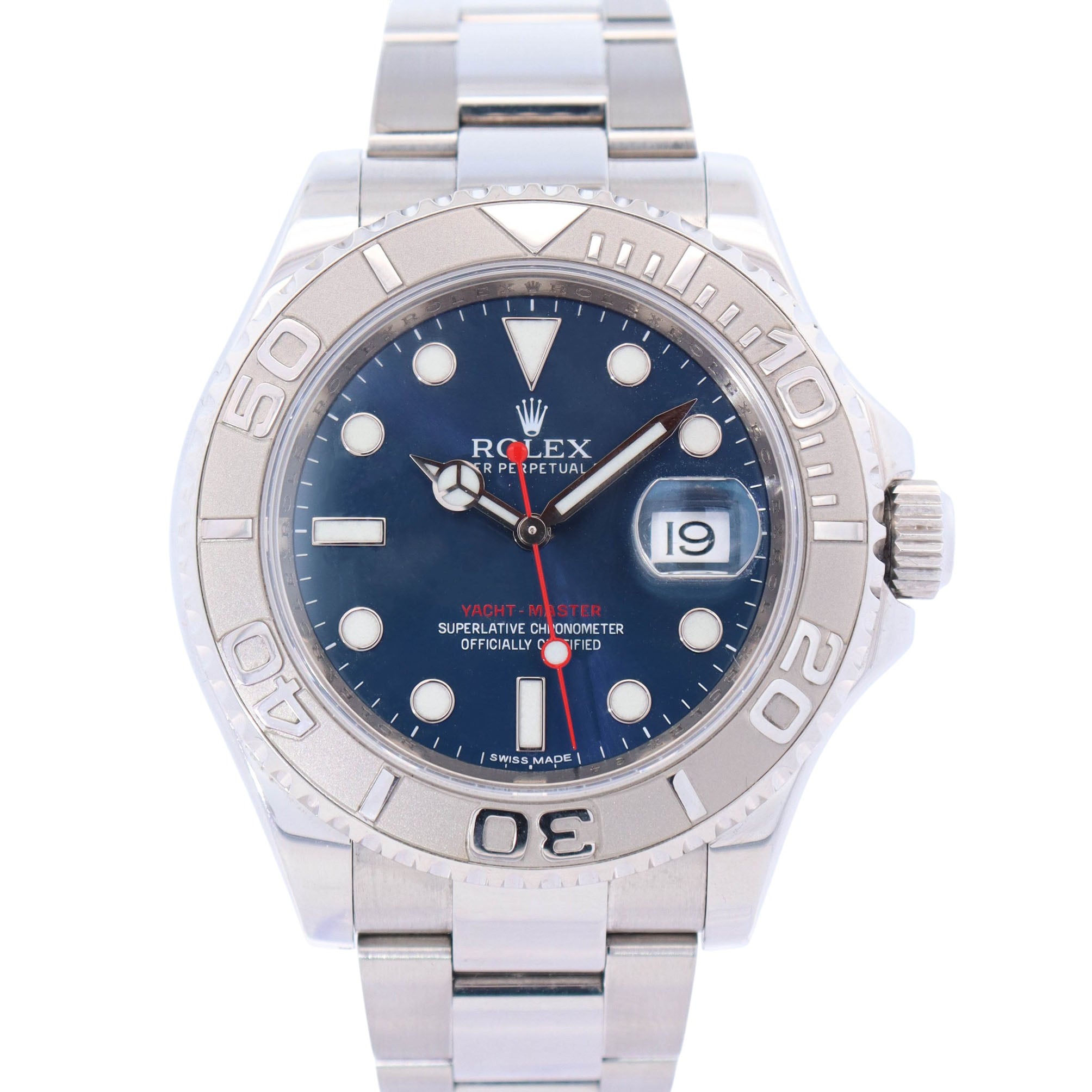 Rolex Yacht-Master 40mm Blue Dial Watch Ref# 116622 - Happy Jewelers Fine Jewelry Lifetime Warranty