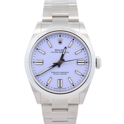 Rolex Oyster Perpetual 41mm Lilac Dial Watch Ref# 134300