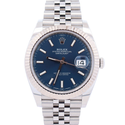 Rolex Datejust 41mm Blue Dial Watch Ref# 126334 - Happy Jewelers Fine Jewelry Lifetime Warranty