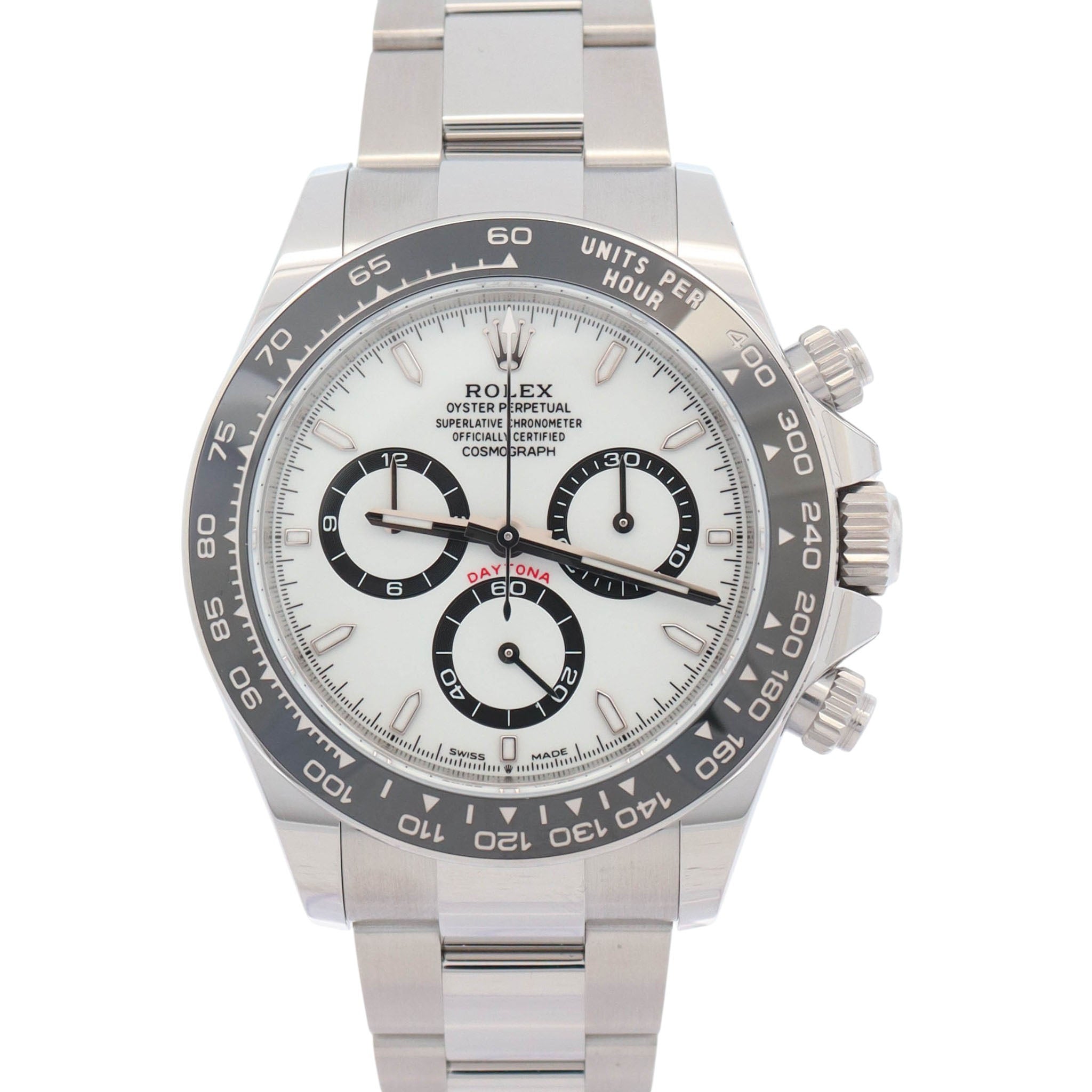 Rolex Daytona 40mm White Dial Watch Ref# 126500LN