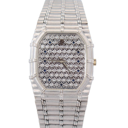 Audemars Piguet Bamboo 27mm x 32mm Factory Pave Dial Watch - Happy Jewelers Fine Jewelry Lifetime Warranty