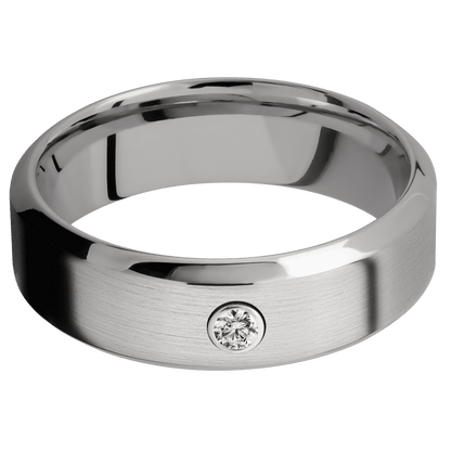 Titanium + Satin , Polish Finish - Happy Jewelers Fine Jewelry Lifetime Warranty
