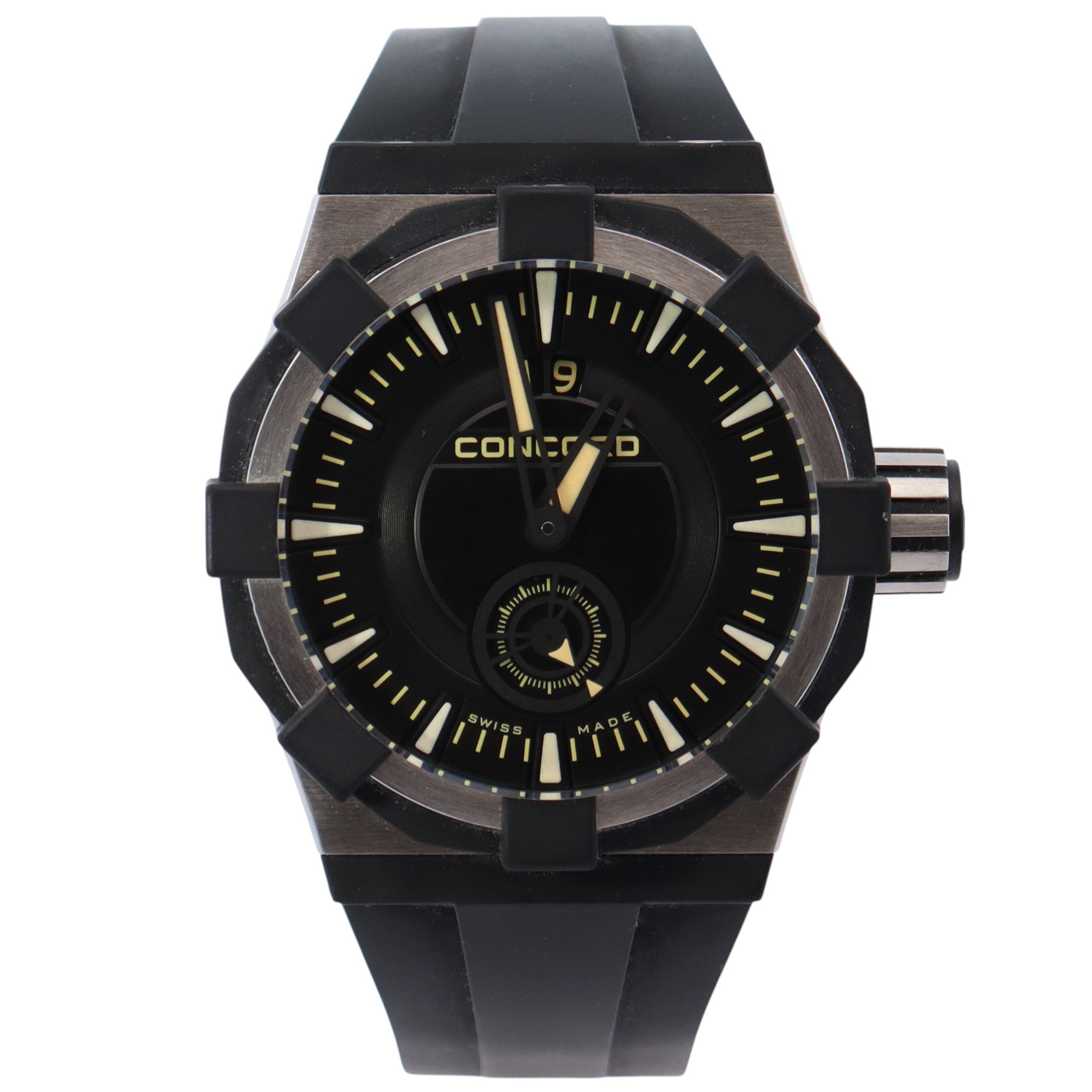 Concord Audace 45mm Black Dial Watch Ref# 01.5.14.1002 - Happy Jewelers Fine Jewelry Lifetime Warranty