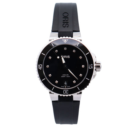 Oris Aquis 36.5mm Black Dial Watch Ref# 01.733.7731.4194 - Happy Jewelers Fine Jewelry Lifetime Warranty