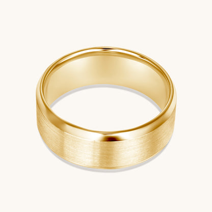 Men's Brushed Beveled Band - Happy Jewelers Fine Jewelry Lifetime Warranty