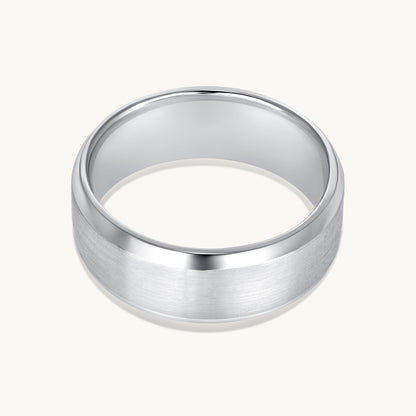 Men's Brushed Beveled Band - Happy Jewelers Fine Jewelry Lifetime Warranty