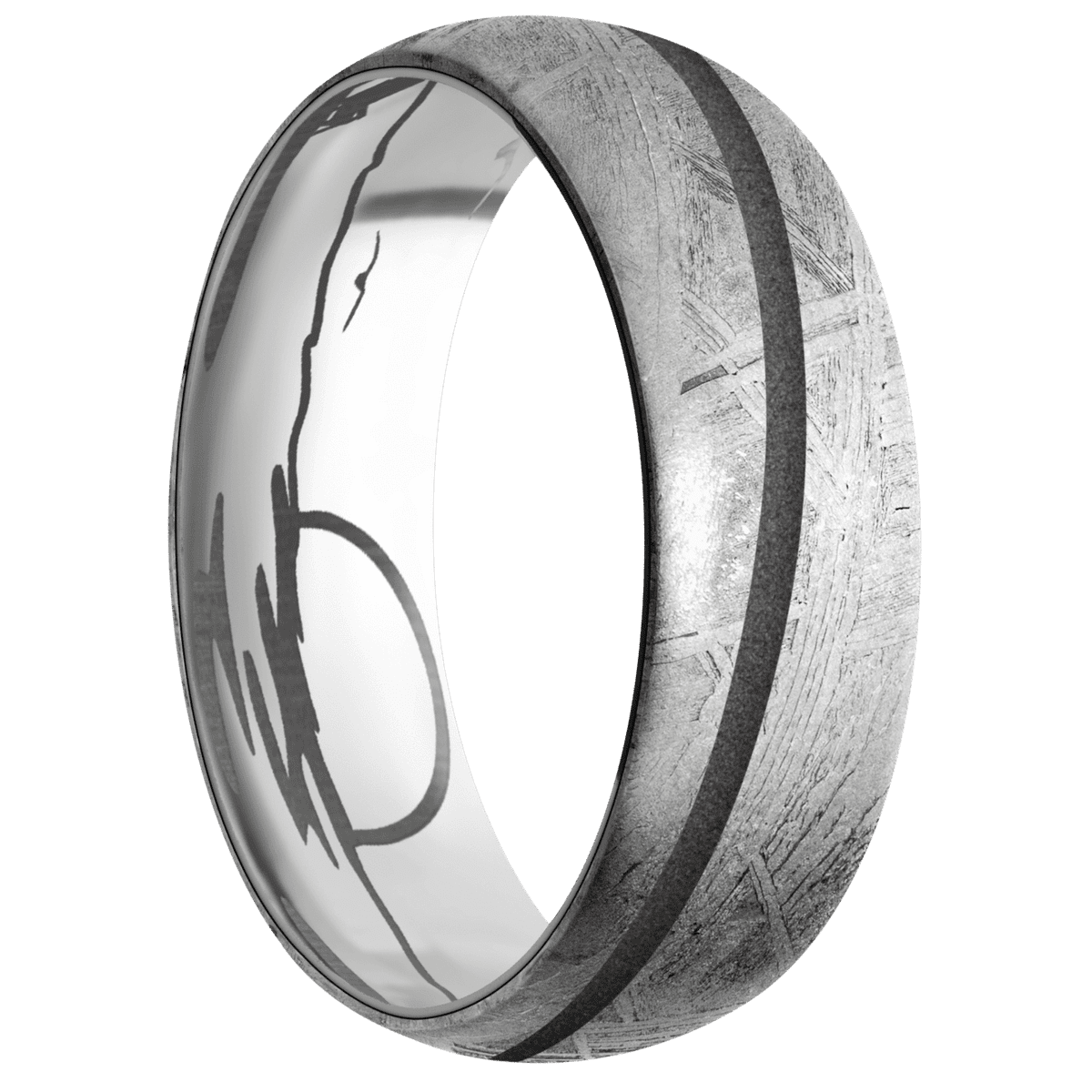 Meteorite + None Finish + Titanium - Happy Jewelers Fine Jewelry Lifetime Warranty