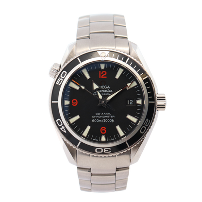 Omega Seamaster Planet Ocean Stainless Steel 42mm Black Stick Dial Watch Ref# 2200.50.00