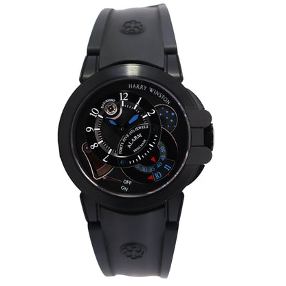 Harry Winston Ocean 44mm Black Dial Watch Ref# OCEMAL44ZZ004 - Happy Jewelers Fine Jewelry Lifetime Warranty