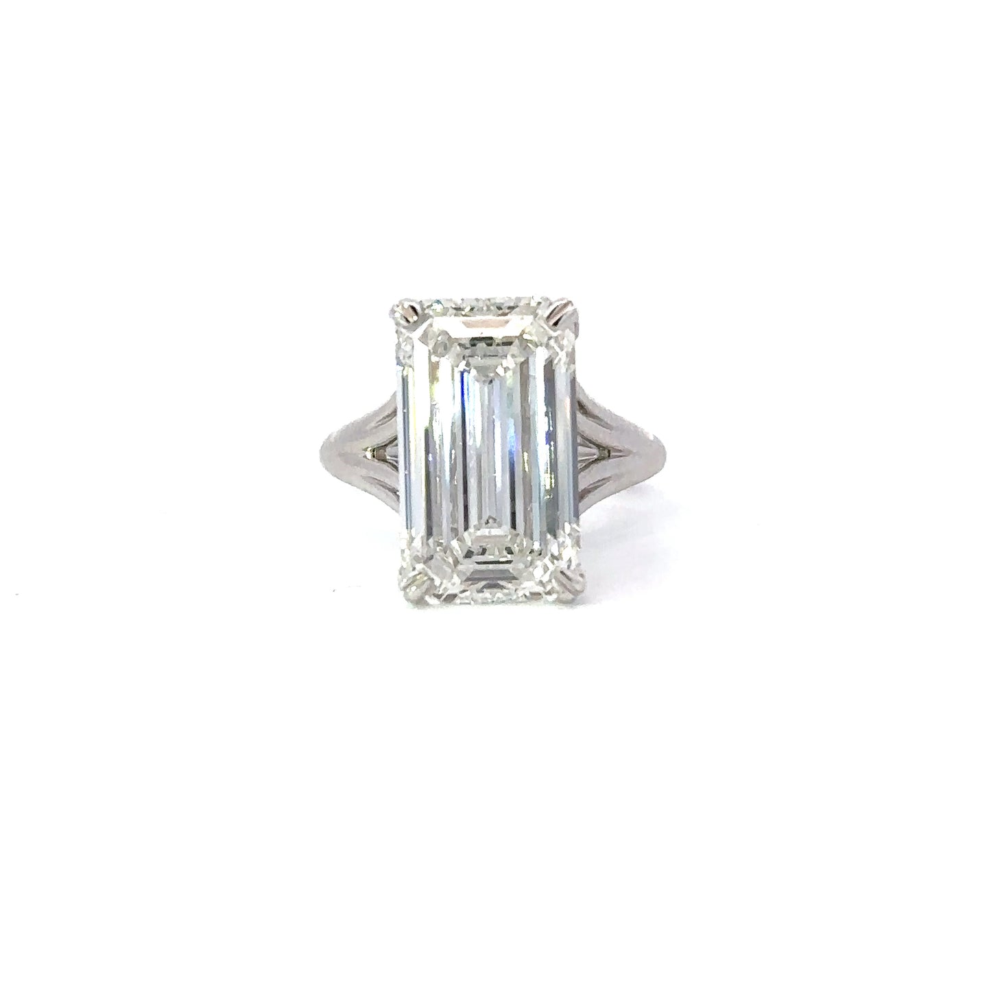10.19 Carat Emerald Lab Grown Diamond Engagement Ring - Happy Jewelers Fine Jewelry Lifetime Warranty
