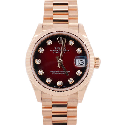 Rolex Datejust 31mm Red Ombre Dial Watch Ref# 278278 - Happy Jewelers Fine Jewelry Lifetime Warranty