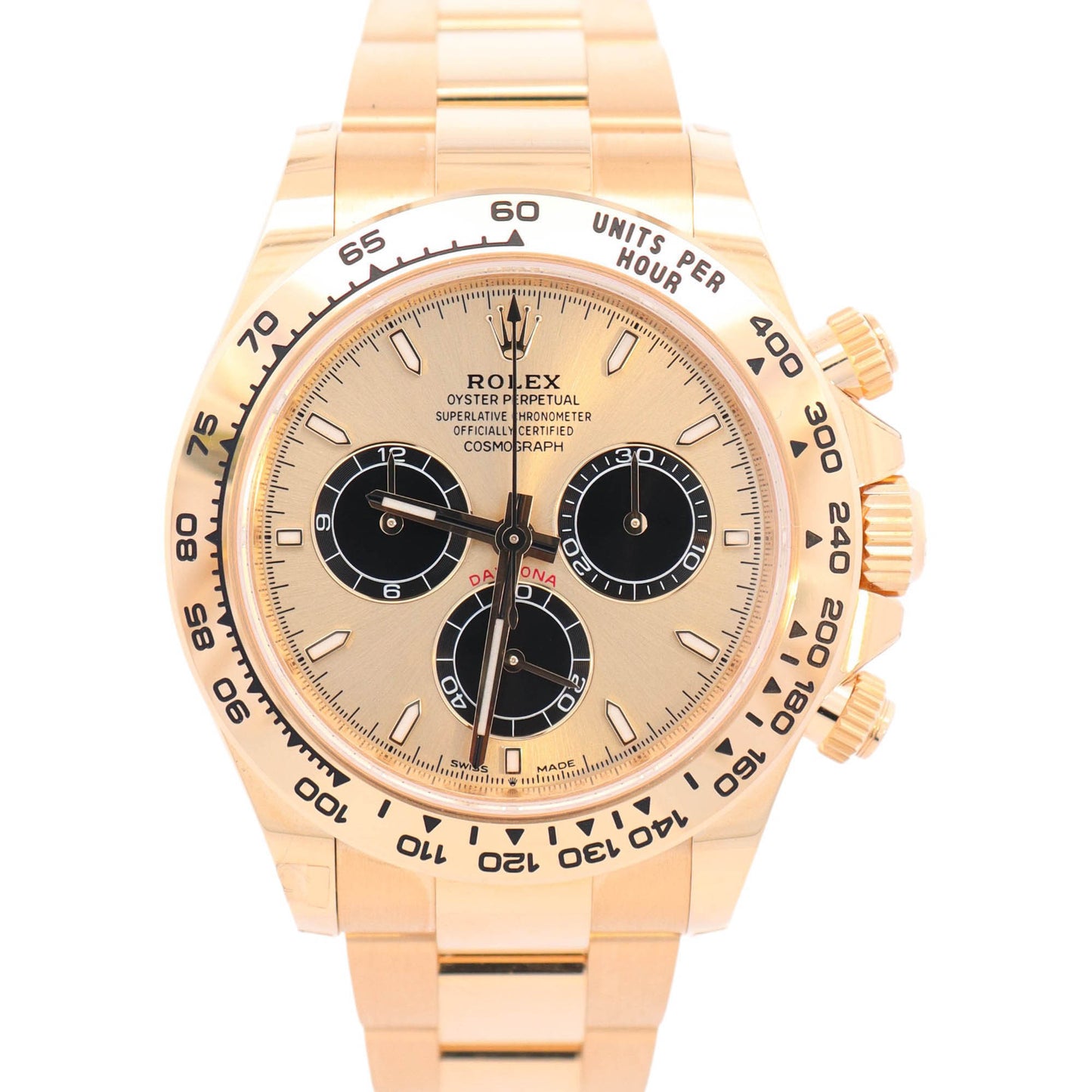 Rolex Daytona 40mm Yellow Gold Champagne Dial Ref# 126508