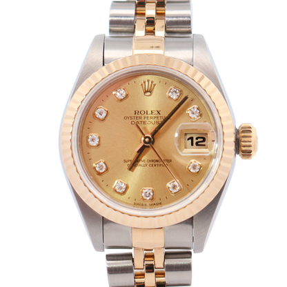 Rolex Datejust 26mm Champagne Dial Watch Ref# 79173 - Happy Jewelers Fine Jewelry Lifetime Warranty