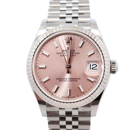 Rolex Datejust 31mm Pink Dial Watch Ref# 278274 - Happy Jewelers Fine Jewelry Lifetime Warranty