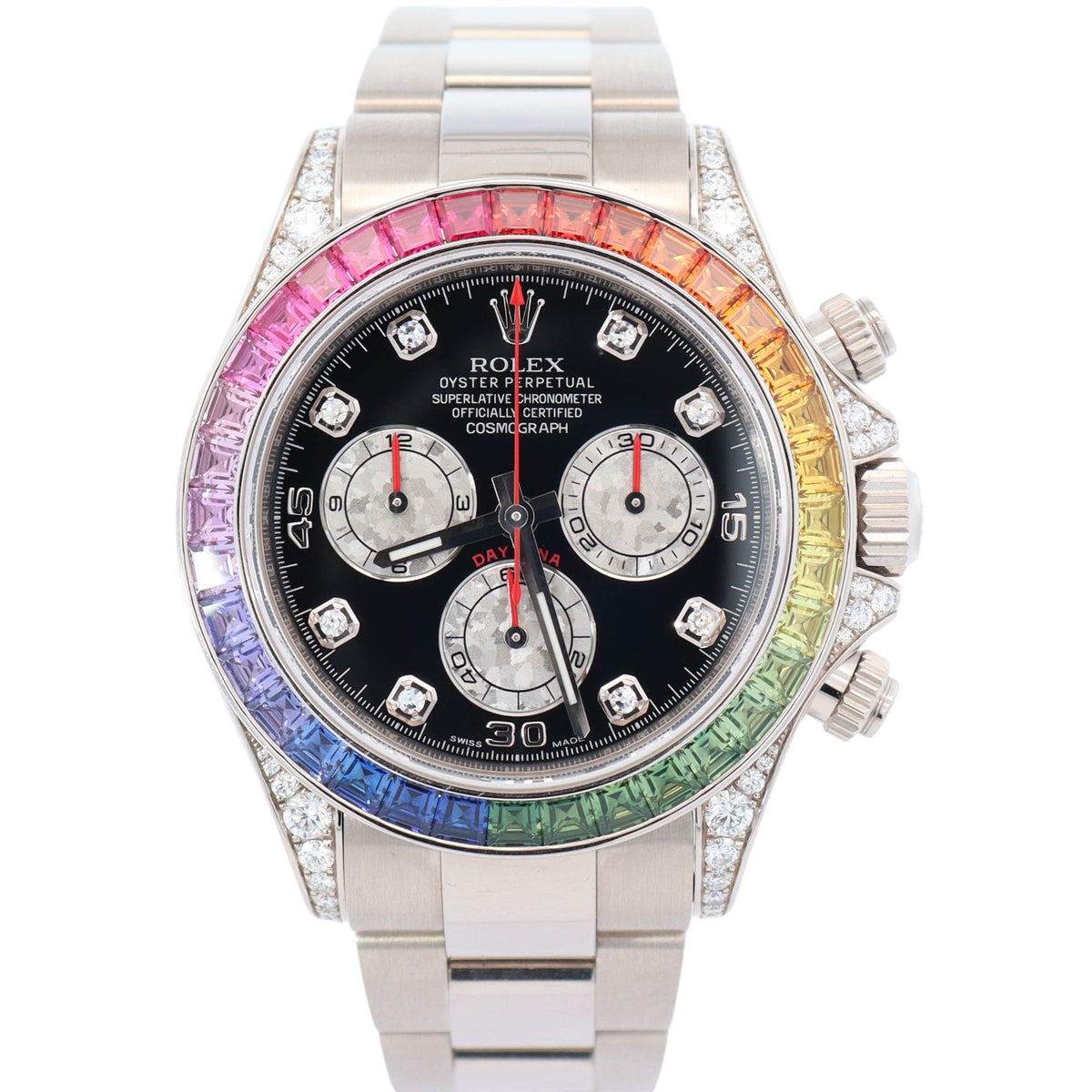 Rolex Daytona 40mm Black Dial Ref# 116599RBOW – Happy Jewelers