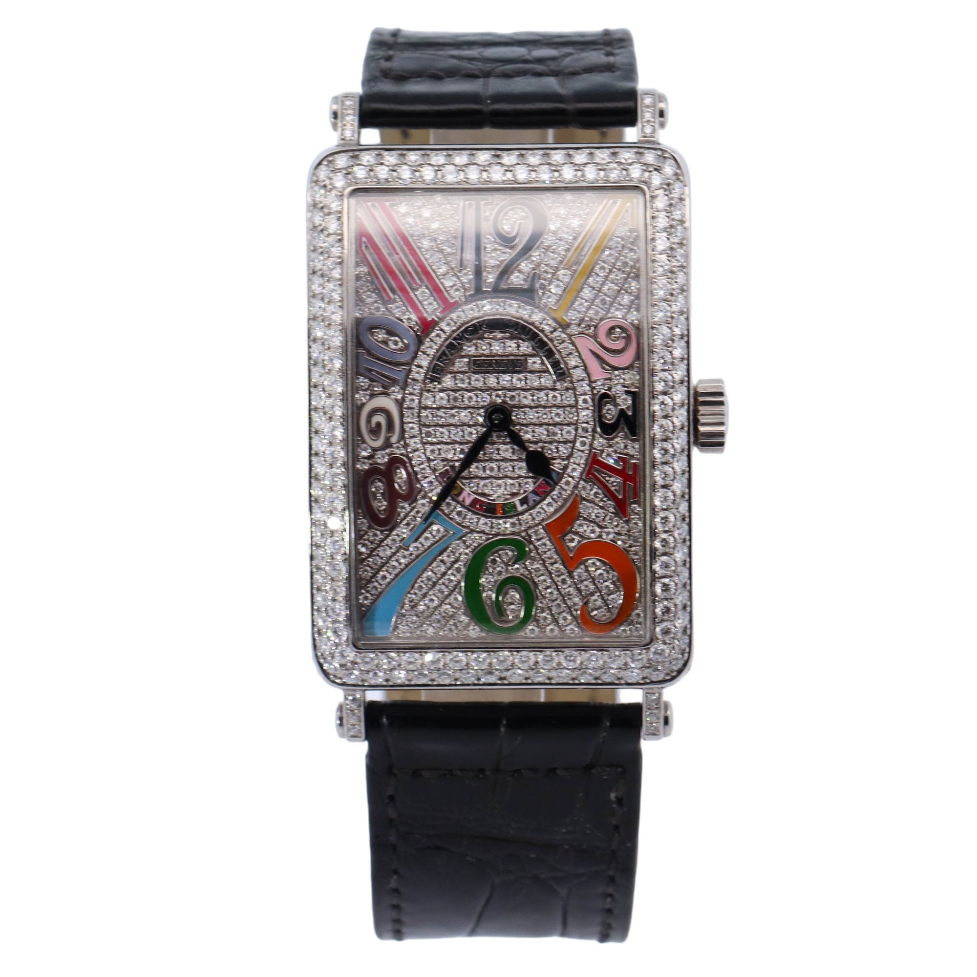 Franck Muller Long Island 43mm Custom Dial Ref# 1002 QZ - Happy Jewelers Fine Jewelry Lifetime Warranty