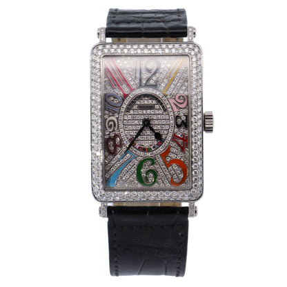 Franck Muller Long Island 43mm Custom Dial Ref# 1002 QZ - Happy Jewelers Fine Jewelry Lifetime Warranty