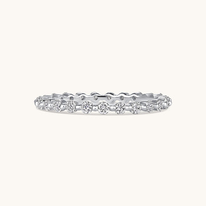 Small Round Shared Prong Diamond Eternity Band - Happy Jewelers Fine Jewelry Lifetime Warranty