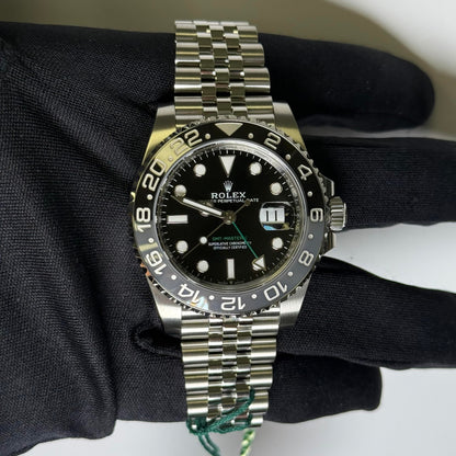 Rolex GMT-Master II 40mm Black Dial Ref# 126710GRNR - Happy Jewelers Fine Jewelry Lifetime Warranty