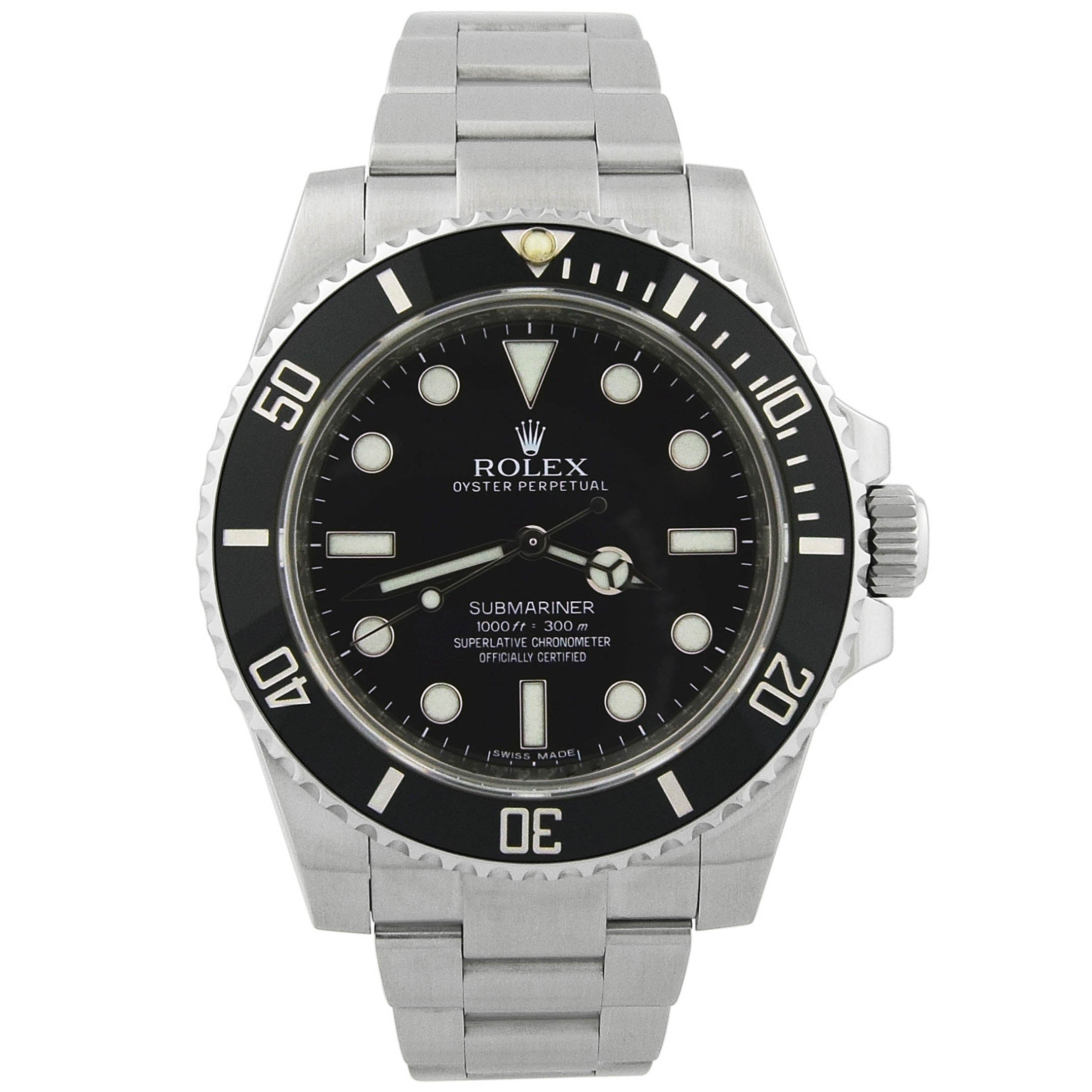 Rolex Submariner 40mm Black Dial Watch Ref# 114060 - Happy Jewelers Fine Jewelry Lifetime Warranty