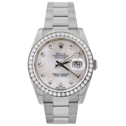Rolex Datejust 36mm MOP Dial Watch Ref# 116200 - Happy Jewelers Fine Jewelry Lifetime Warranty