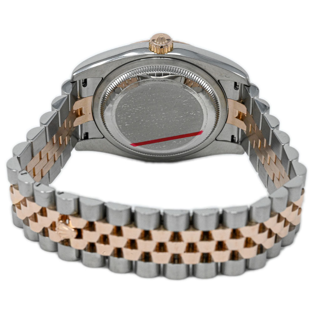 Rolex Datejust 36mm Rose Gold & Staiinless Steel Pink Jubilee Diamond Dial Watch Reference#: 116231 - Happy Jewelers Fine Jewelry Lifetime Warranty