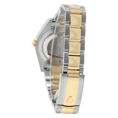 Rolex Datejust 41mm Yellow Gold & Stainless Steel Black Roman Dial Watch Reference# 116333 - Happy Jewelers Fine Jewelry Lifetime Warranty